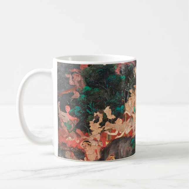 Masterpiece of traditional Thai style painting art Kaffemugg (Vänster)