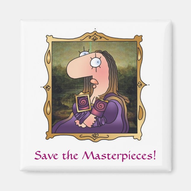 MASTERPIECES Breast Cancer Awareness Square Magnet (Framsidan)