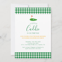 Masters Baby Shower Golf Par Tee-par tema för par Inbjudningar