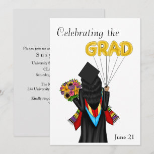 Master's Degree Student Illustration-inbjudan Inbjudningar