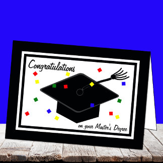 Masters Degree Studenten Card Kort