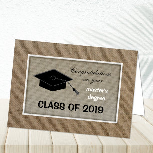Masters Degree Studenten Card Kort
