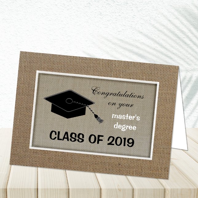 Masters Degree Studenten Card Kort (Skapare uppladdad)