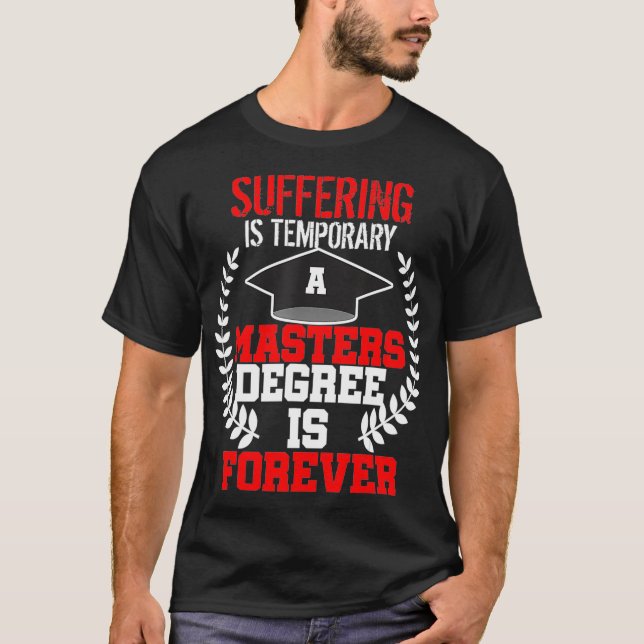 Masters Degree Studenten Gift MSW MBA Social Work T Shirt (Framsida)