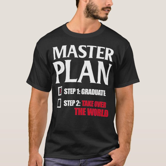 Masters Degree Studenten MBA Student Funny Maste T Shirt (Framsida)