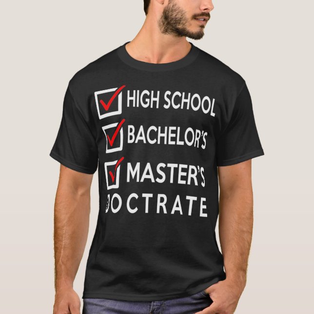 Masters Degree Studenten - Student Gift  T Shirt (Framsida)