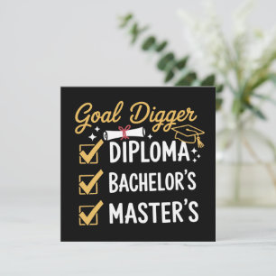Masters Examen Målgrävare Bemästrade Det Klass Inbjudningar