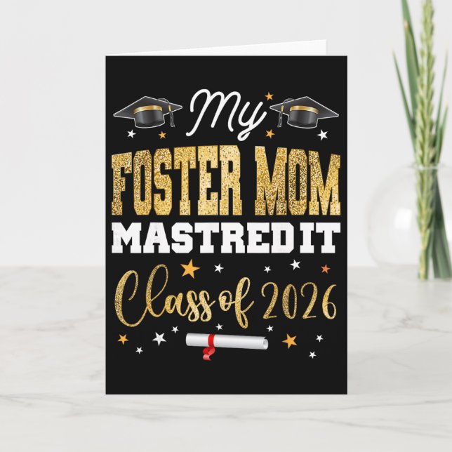 Masters Examen Min Foster-mamma Bemästrade Det Cl  Kort (Framsida)