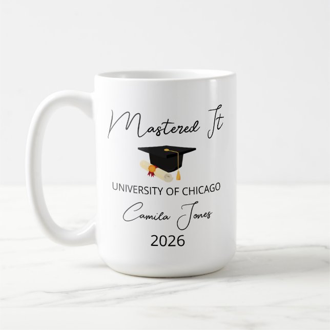Masters-examenspresent till henne, Masters De Kaffemugg (Vänster)