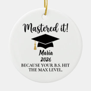 Masters-examensprydnad, högskoleexamen julgransprydnad keramik