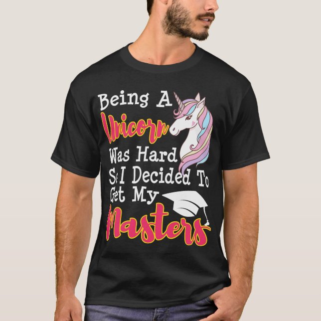 Masters i Studenten MSW MBA Gift T Shirt (Framsida)