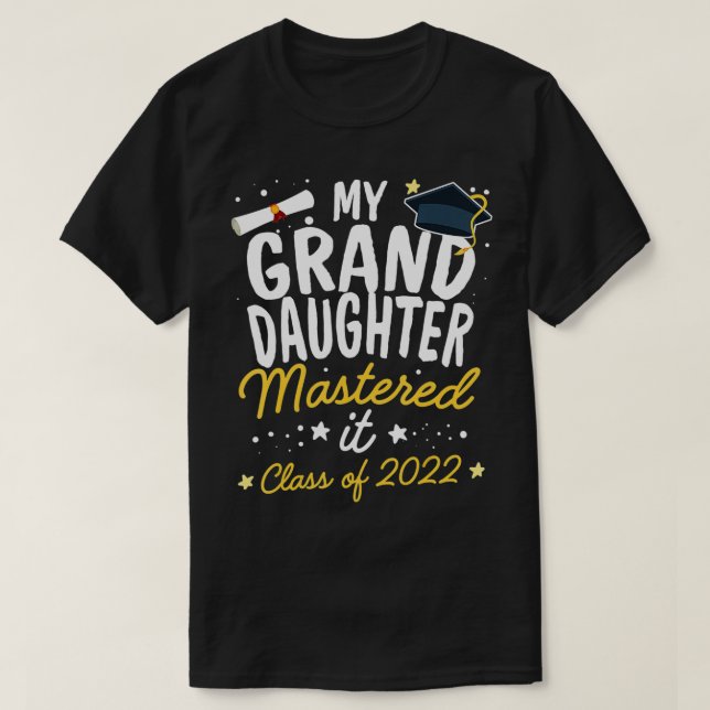Masters Studenten Min stora dotter misshandlade de T Shirt (Design framsida)