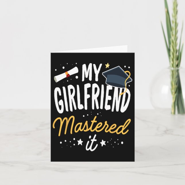 Masters Studenten Tee My Girlkompis mastade det C Kort (Framsida)