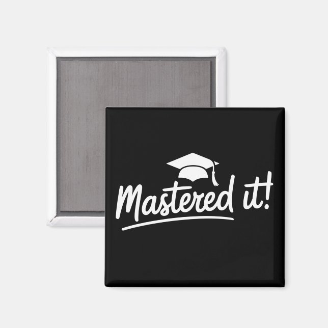 Mastersexamen Present för Examen Klarat Det Magnet (Front/Back)