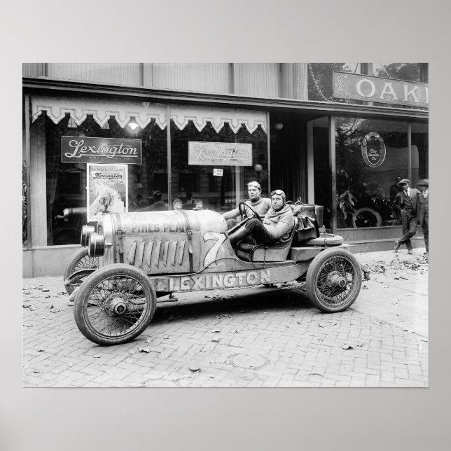 Mästerskapsracingbil, 1922. Vintage foto Poster (Framsidan)