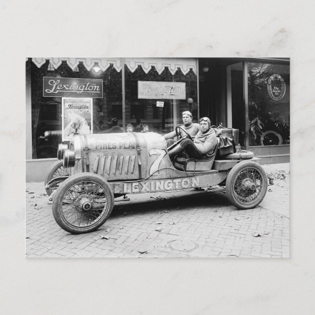 Mästerskapstävling bil, 1922 vykort (Framsida)