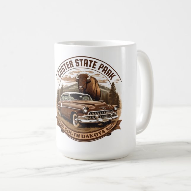 masterstatsparken South dakota Kaffemugg (Framsida höger)