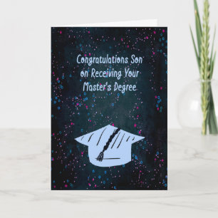 Mästerstyrkort för Son Confetti-design Kort
