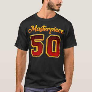 mästerverk 50 50:e födelsedag t shirt