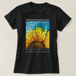 mästerverk Christian Bible Verse Solros T Shirt