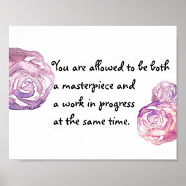 mästerverk och pågående arbete poster