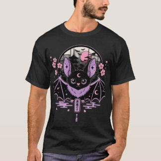 Mästerverk Pastell Goth Fladdermus T-Shirt Design