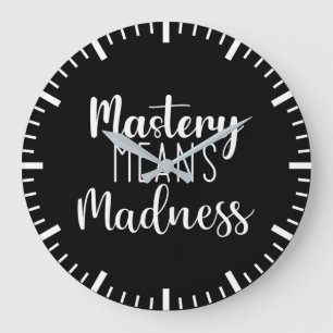 Mastery Galenhet, Gym, Hustle, Success Motivation Stor Klocka
