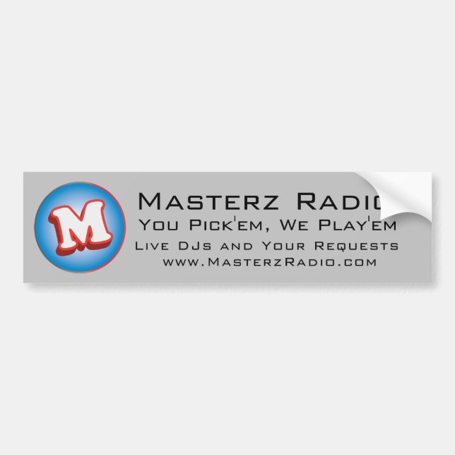 Masterz Bumper Sticker Bildekal (Framsidan)