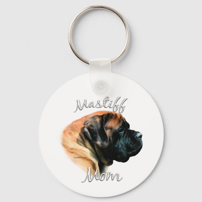 Mastiff (aprikos) Mamma 2 Nyckelring (Framsida)