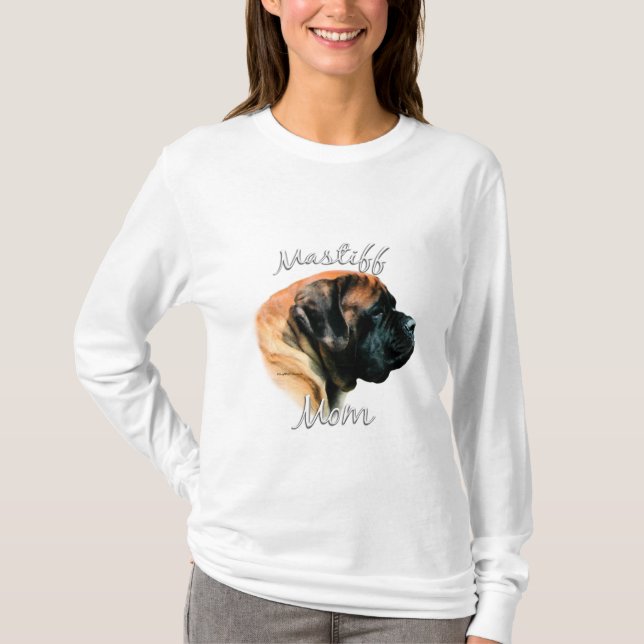 Mastiff (aprikos) Mamma 2 T Shirt (Framsida)