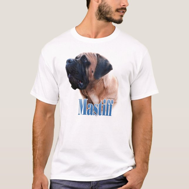 Mastiff (aprikot) Namn T-shirt (Framsida)