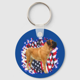 Mastiff (aprikot) Patriot Nyckelring