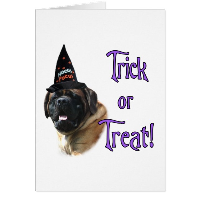 Mastiff (aprikot) Trick Hälsningskort (Framsidan)