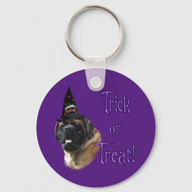 Mastiff (aprikot) Trick Nyckelring (Framsida)