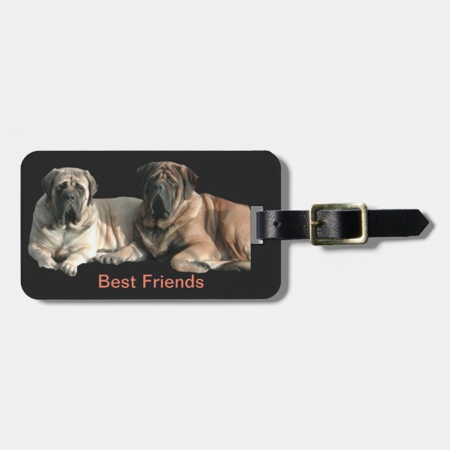 Mastiff beste Freunde Bagagebricka (Horisontell Framsida)