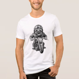 Mastiff Biker Hund T Shirt
