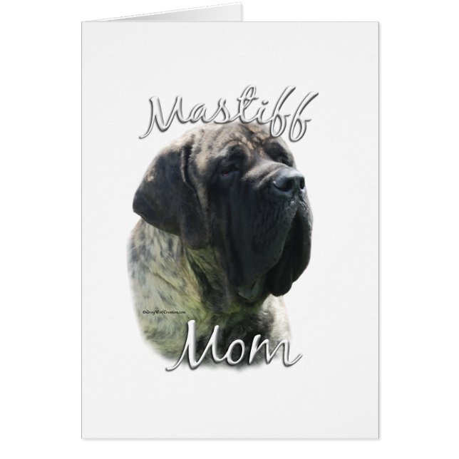 Mastiff (brindle) Mamma 2 Hälsningskort (Framsidan)
