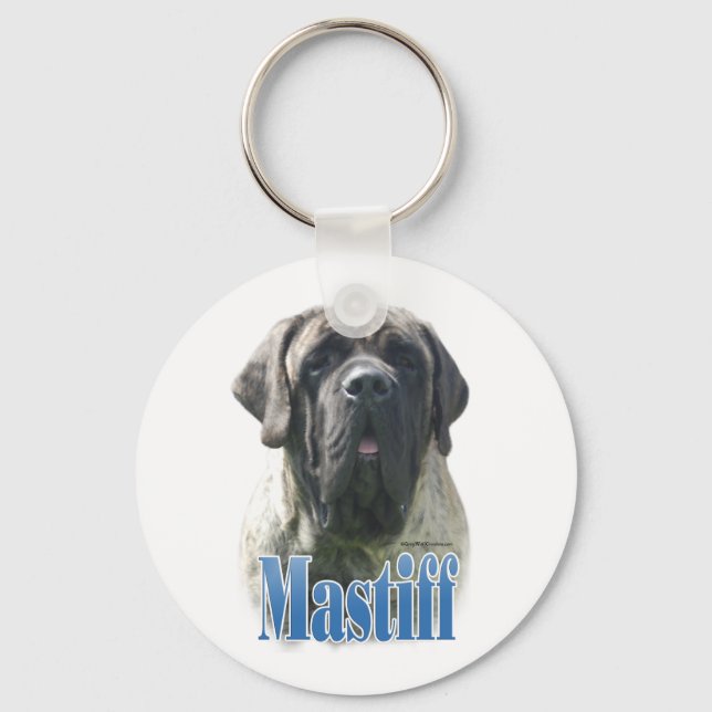 Mastiff (brindle) Namn Nyckelring (Framsida)