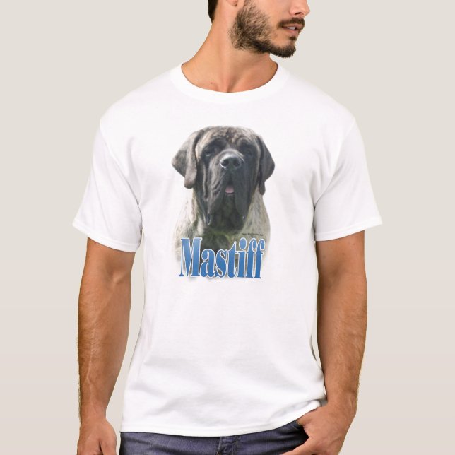 Mastiff (brindle) Namn Tee (Framsida)