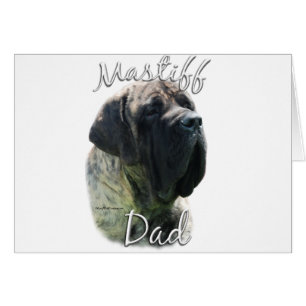Mastiff (brindle) Pappa 2 Hälsningskort