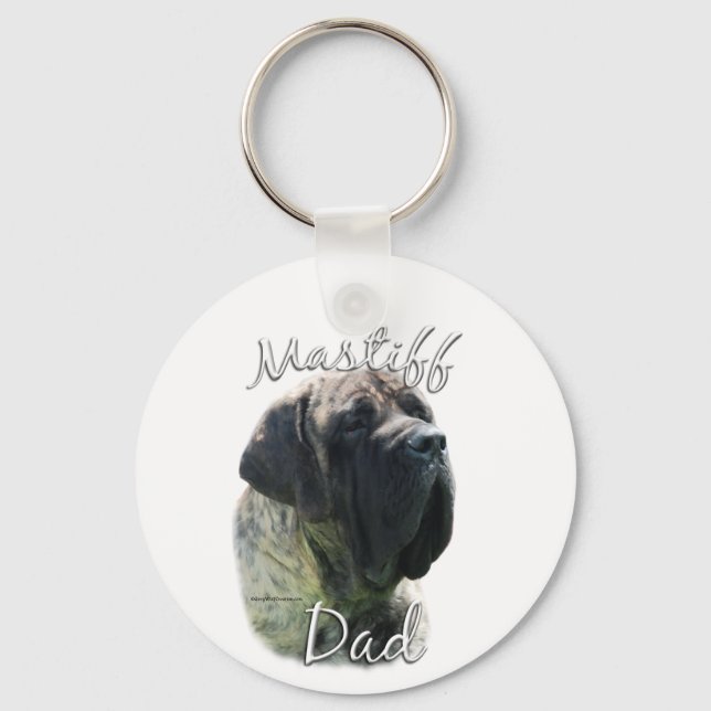 Mastiff (brindle) Pappa 2 Nyckelring (Framsida)