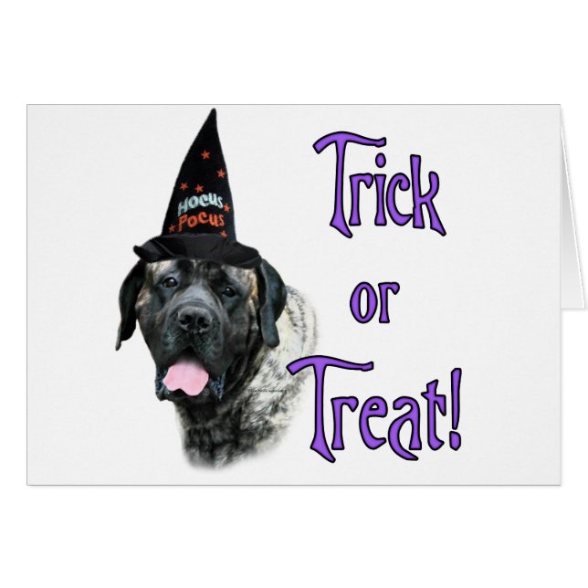 Mastiff (brindle) Trick Hälsningskort (Framsidan Horizontal)