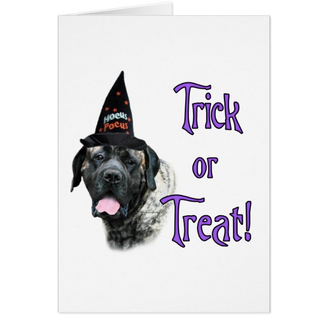 Mastiff (brindle) Trick Hälsningskort (Framsidan)