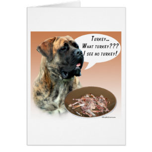 Mastiff (brindle) Turkiet Hälsningskort