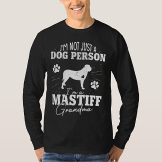 Mastiff Dog Grandma Women Dog Mom Mother s Day T Shirt