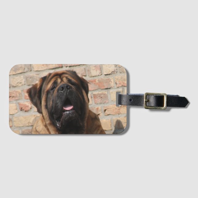 Mastiff englische Dogge Bagagebricka (Framsida horisontal)