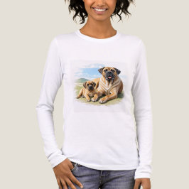Mastiff englische Dogge mit Kind im Urlaub T Shirt