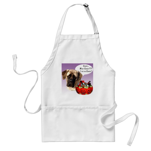 Mastiff (fawn) Halloween Candy Förkläde (Framsidan)