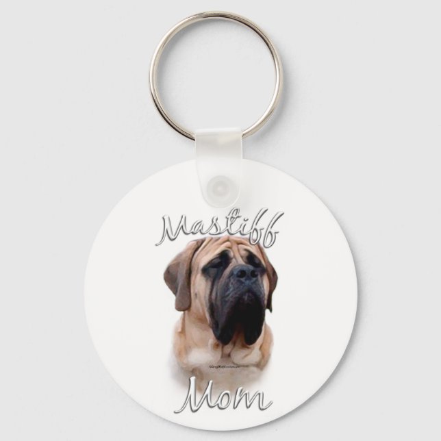 Mastiff (fawn) Mamma 2 Nyckelring (Framsida)