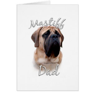 Mastiff (fawn) Pappa 2 Hälsningskort